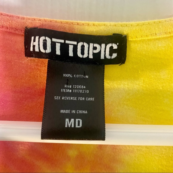 Hot Topic Alien Tie Dyed Shift Dress Size Medium - Picture 4 of 6